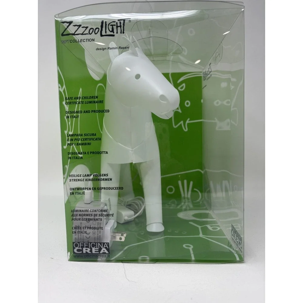 ZzzooLight Horse Lamp Officina Crea Italian Design  New in Box Retired RARE